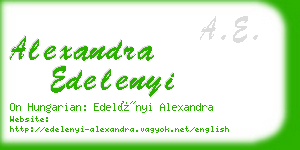alexandra edelenyi business card